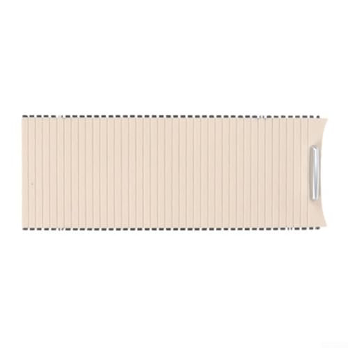 Schiebeabdeckung für Auto Armlehne Box Rollos Kompatibel mit Golf 6 2009 2014 (Schwarz) von MeevrgR