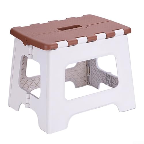 Schlankes Design, tragbarer Klappstuhl, ideal für begrenzte Platznutzung zu Hause oder im Freien, Braun von MeevrgR
