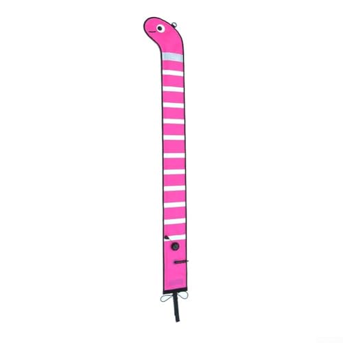 Scuba Diving SMB 180 x 15 cm auffälliger Nylon-Marker mit Meeresaal-Cartoon-Design und reflektierenden Eigenschaften (Rosa) von MeevrgR