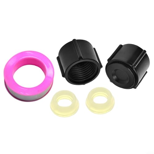 Set mit 2 Niedrigpunkt-Abflussdichtungen für Wohnmobil-Wasserleitungen, inklusive Dichtungen und Klebeband, passend für 1,27 cm heiße und kalte PEX Set mit 2 Niedrigpunkt-Abflussdichtungen für Wohnmobil-Wasserleitungen, inklusive Dichtungen und Klebeband, passend für 1,27 cm heiße und kalte PEX von MeevrgR