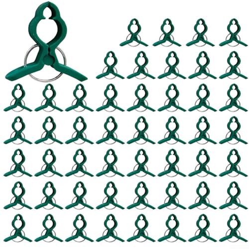 Stabile Pflanzenclips aus Kunststoff für den Garten, 50 Clips zur Unterstützung von Pflanzen (S) von MeevrgR