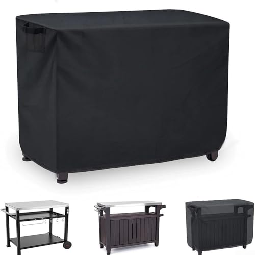 Terrassentischabdeckung, strapazierfähiges Oxford-Gewebe mit wasserdichter Innenschicht, schützt vor Staub und Wetterschäden (84 x 61 x 81 cm) von MeevrgR