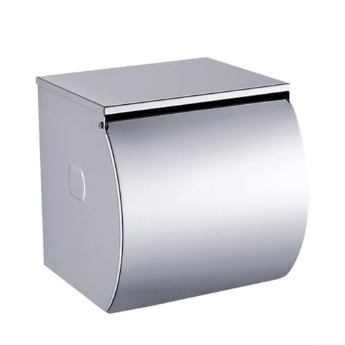 Toilettenpapierhalter Box Premium Mattschwarz Design zur Aufbewahrung von Taschentüchern und persönlichen Gegenständen (weiß) von MeevrgR