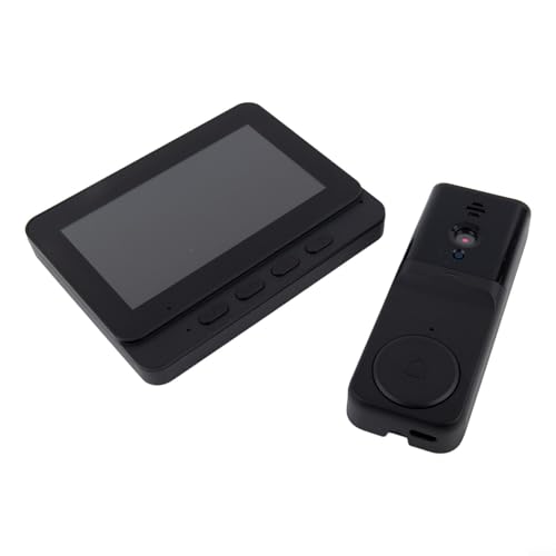 Türklingelkamera mit 4 3 Zoll Bildschirm, Echtzeit-Videoanruf, Gegensprechfunktion und zur Eingangsüberwachung von MeevrgR