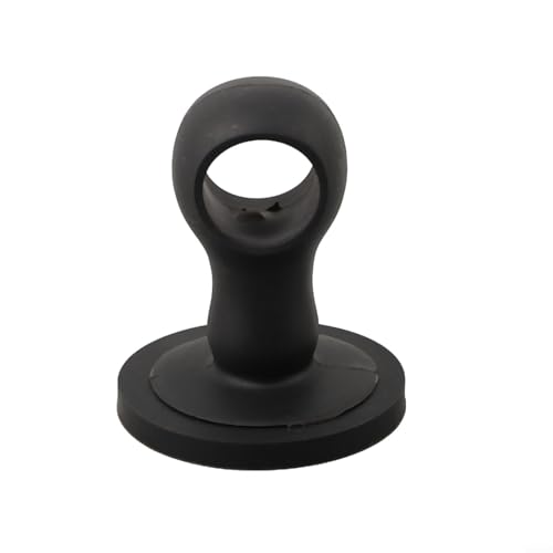 Türstopper mit Saugnapf für Wandschäden durch Türknauf, weiches Silikon-Gel-Material zur Stoßdämpfung (schwarz) von MeevrgR