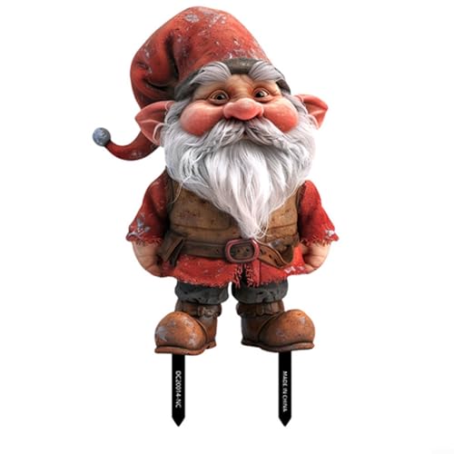 Urlaub Gartenstecker PVC dekorative Karteneinführung wetterbeständig Hofdekor Festliche Outdoor Ornament für Winterfeier Gartendekoration (DC20014) von MeevrgR