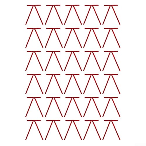Verleihen Sie Ihrer Urlaubsdekoration Eleganz mit 30 Samtschleifen, für Weihnachtsbäume und Türkränze aus weichem beflocktem Stoff (rot) von MeevrgR