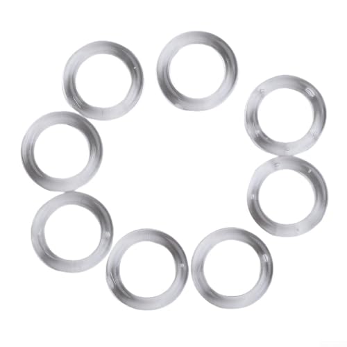 Vorhangringe für Raffrollos und Vertikaljalousien, Kunststoff, transparent, 14 mm, mehrere Packungsgrößen (100 Stück) von MeevrgR