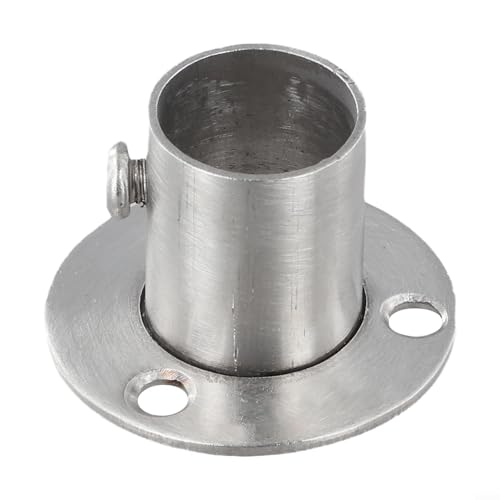 Wandflanschanker aus poliertem Edelstahl zur Befestigung von Rundrohren an Wänden, mit Feststellschraube für zuverlässige und starke Verbindung (19 mm) von MeevrgR