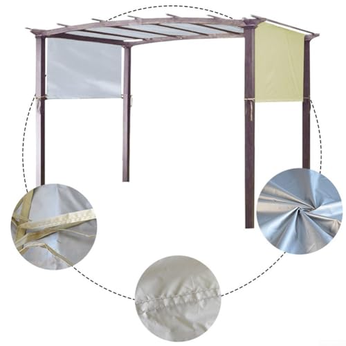 Wasserfestes Sonnensegel für den Außenbereich, mit 190T Polyestergewebe, für Garten und Weinregal, bietet UV-Schutz und weitläufigen schattigen Bereich, Beige Wasserfestes Sonnensegel für den Außenbereich, mit 190T Polyestergewebe, für Garten und Weinregal, bietet UV-Schutz und weitläufigen schattigen Bereich, Beige von MeevrgR
