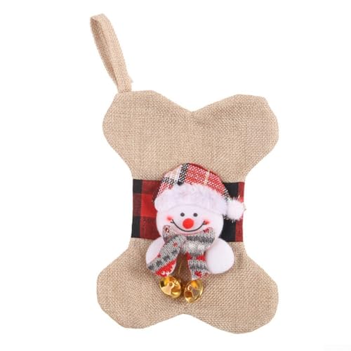 Weihnachtsanhänger zum Aufhängen mit Weihnachtsmann-Plaid-Stoffpuppe für Baumdekoration, festliche saisonale Anlässe (E-W99) von MeevrgR