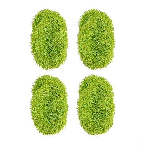 Wiederverwendbare Mikrofaser-Wischmopp-Nachfüllpackung für Swiffer für Kehrmaschine, entwickelt für optimale Leistung (4 Stück, grün) von MeevrgR