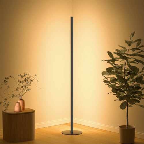 Meewata Stehlampe Wohnzimmer, 140cm Stehlampe Dimmbar mit Fernbedienung, 3000K Warmweiße Stehleuchte mit Memory-Funktion, Moderne Standleuchte für Schlafzimmer Büro und Schwarz Meewata Stehlampe Wohnzimmer, 140cm Stehlampe Dimmbar mit Fernbedienung, 3000K Warmweiße Stehleuchte mit Memory-Funktion, Moderne Standleuchte für Schlafzimmer Büro und Schwarz von Meewata