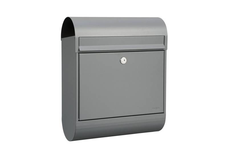 Mefa Briefkasten MEFA Briefkasten Ruby 866 mit Zeitungsrolle Farbe grau, mit von Mefa