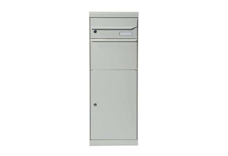 Mefa Paketbriefkasten MEFA Paketbriefkasten Maple 661 Weiß aluminium Postkasten mit Schloss von Mefa