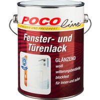 POCOline Acryl Türen- und Fensterlack weiß glänzend ca. 2,5 l von Pocoline