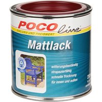 POCOline Acyl Buntlack bordeauxrot matt ca. 0,25 l von Pocoline