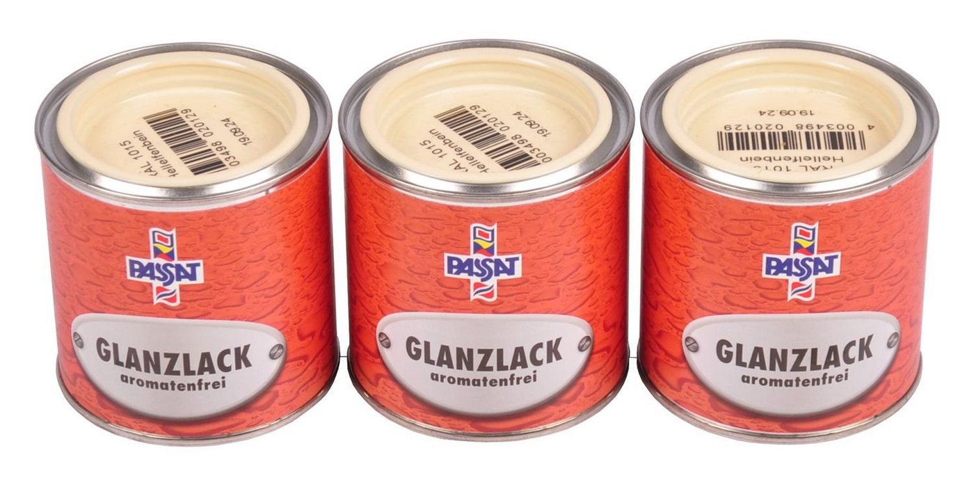 Meffert AG Farbwerke Vollton- und Abtönfarbe Passat Lack 750ml RAL 1015 hellelfenbein glänzend Holz Metall Glanzlac von Meffert AG Farbwerke