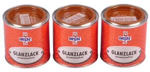 Passat Lack 3x 0,25 L lehmbraun glänzend RAL 8003 Metall Holz Glanzlack Decklack von Meffert AG