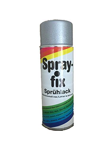 6 x 400 ml Spray-fix Sprühlack Hammerschlag silber 2,4 Liter von Meffert