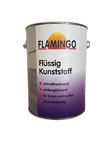 Flamingo Flüssig Kunststoff Innen/Außen seidenglänzend RAL 9010 reinweiß 2,5 Liter von Meffert