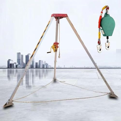 MegLob Emergency Space Tripod Kit, Einstellbare Rettungsstativstativ-Herbst-Einecke-Triangularunterstützung, Abwassersicherheitsvorrichtung Für Wartung, Für Untergrund, Straßenbauten,2600 lbs MegLob Emergency Space Tripod Kit, Einstellbare Rettungsstativstativ-Herbst-Einecke-Triangularunterstützung, Abwassersicherheitsvorrichtung Für Wartung, Für Untergrund, Straßenbauten,2600 lbs von MegLob