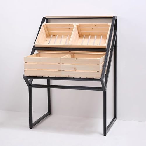 MegLob Obst-Verkaufsständer Für Die Arbeitsplatte, Verkaufsständer Für Obst Und Gemüse Im Gewerblichen Buffet-Stil, Obstkorbständer Aus Massivholz,E with 4 high boxes MegLob Obst-Verkaufsständer Für Die Arbeitsplatte, Verkaufsständer Für Obst Und Gemüse Im Gewerblichen Buffet-Stil, Obstkorbständer Aus Massivholz,E with 4 high boxes von MegLob