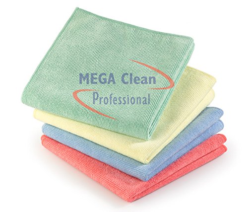 Mikrofaser Hochleistungstuch Platin 40x40cm blau Mega Clean von Lupsty