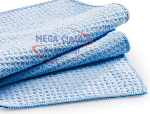 Mikrofaser Waffeltuch 50x70cm blau Mega Clean von Mega Clean