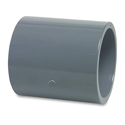 Mega 0110614 - Muffe PVC-U 20 mm Klebemuffe 16 bar Grau von Mega Group