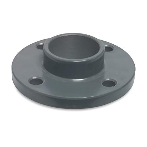Mega 0111084 - Klebeflansch PVC-U DN40 x 50 mm DIN Flansch x Klebemuffe 10 bar Grau PN10 von Mega Group