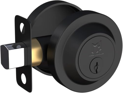 MEGA HANDLES Deadbolt I Entry Riegelschloss – robuster runder Riegel für Links- oder Rechtshänder Türen – Innen/Außen – Mattschwarz MEGA HANDLES Deadbolt I Entry Riegelschloss – robuster runder Riegel für Links- oder Rechtshänder Türen – Innen/Außen – Mattschwarz von Mega Handles