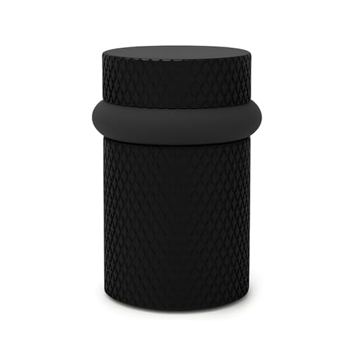 Mega Handles Gerändelter Bodentürstopper, schnell installierter Wandschutz, Wandschutz vor Türknäufen, Bodentürstopper mit Montagematerial im Lieferumfang enthalten – Mattschwarz – 5,1 cm von Mega Handles