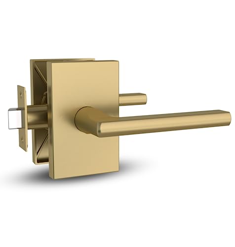 Mega Handles Glamor Passage I Hebel-Türschloss-Set für Flur, Schrank und Badezimmer, schlüsselloses Türschloss, strapazierfähig, passend für alle gängigen Türgrößen, Schrauben im Lieferumfang von Mega Handles