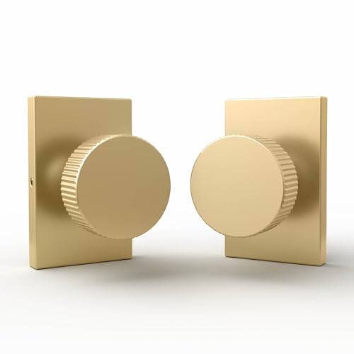 Mega Handles Ribba Attrappe-Türgriffe, strapazierfähig, goldfarben, nicht drehbar, für Flur, Schrank und französische Türen, einseitig, passend für alle Standardtüren, satiniertes Messing, 2 Stück Mega Handles Ribba Attrappe-Türgriffe, strapazierfähig, goldfarben, nicht drehbar, für Flur, Schrank und französische Türen, einseitig, passend für alle Standardtüren, satiniertes Messing, 2 Stück von Mega Handles