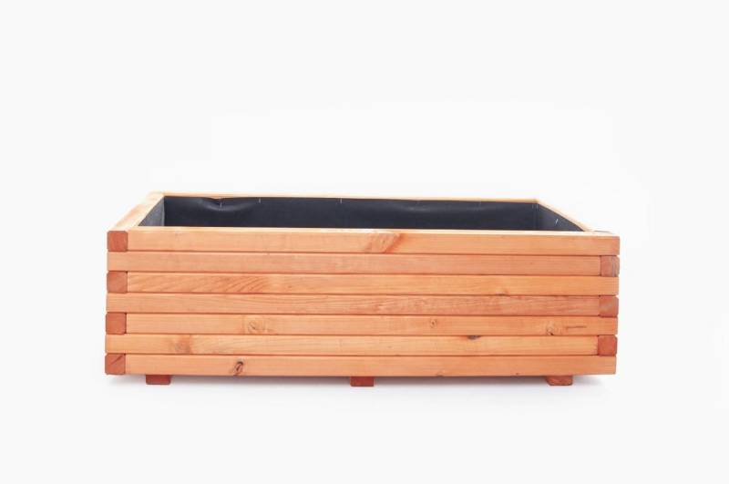 Mega-Holz Pflanzkübel Pflanzkübel Kiefer Farbton Pinie - kopie für amazon, Hochwertige Wetterschutzlasur von Mega-Holz