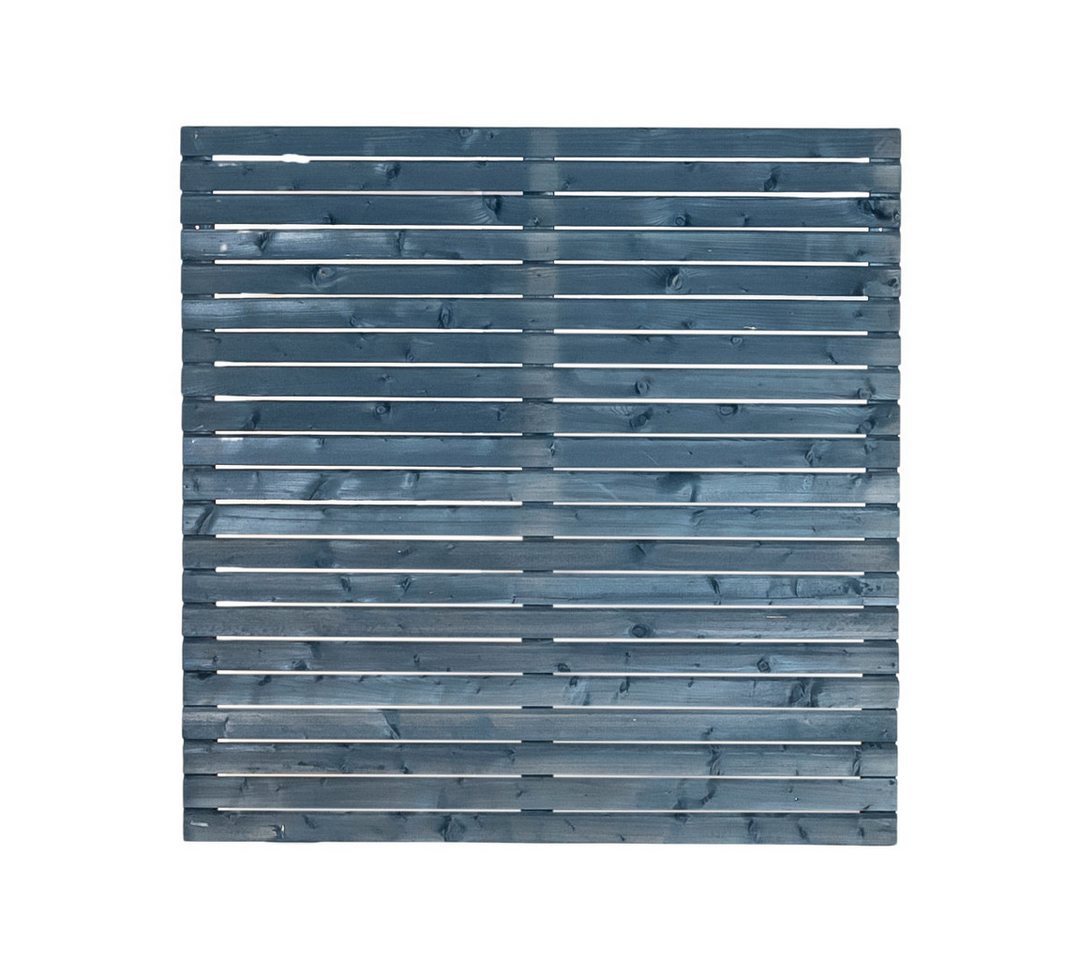 Mega-Holz Sichtschutzelement Sichtschutz Rhombus Kiefer Grau lasiert 1080 x 180 cm Gartenzaun, (Sparset, 37-St., mit Pfosten und Flechtzaunhaltern), Doppelt Lasiert von Mega-Holz