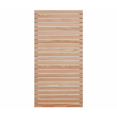 Mega Holz Sichtschutzzaun Rhombus DIY Lärche Natur 90 x180 cm von Mega Holz