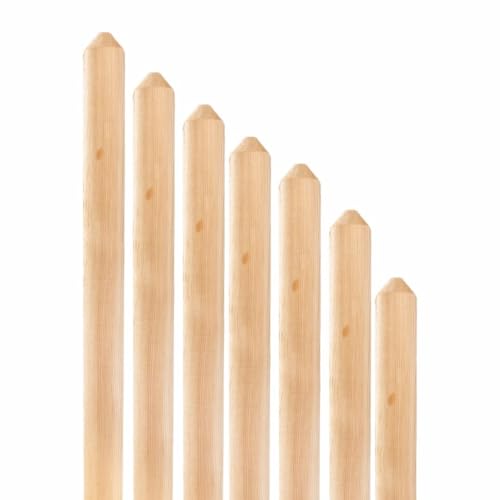 Mega Holz Zaunlatten Paket " Mallorca " 10 Stück aus Lärchenholz 140 cm Höhe Halbpalisade Zaun Brett Zaunbrett Gartenzaun Holzzaun von Mega Holz