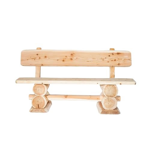 Rustikale Gartenbank aus Lärche - Massivholz-Bank Naturbelassen - 200 cm - Hochwertige Sitzbank für Terrasse & Garten - Zeitloses Design aus robustem Holz Rustikale Gartenbank aus Lärche - Massivholz-Bank Naturbelassen - 200 cm - Hochwertige Sitzbank für Terrasse & Garten - Zeitloses Design aus robustem Holz von Mega Holz