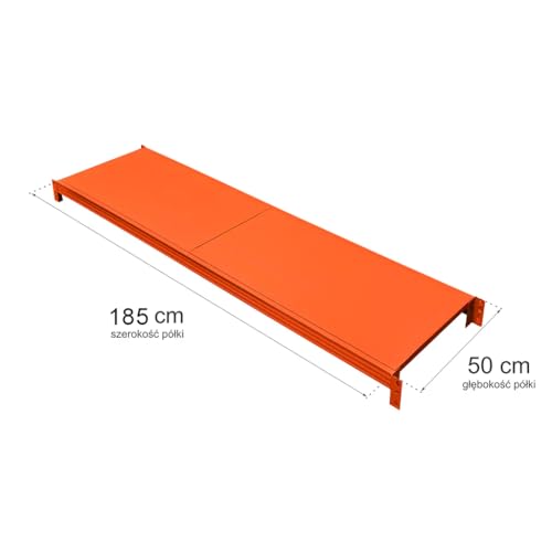 Mega-M Fortis Light Regalboden: Robuster Metallboden aus pulverbeschichtetem Stahl. Er trägt bis zu 200 kg und ist durch Seine Verstärkungen besonders stabil. von Mega-M