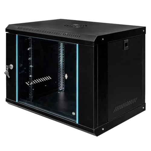 Mega-M Rackschrank Mega-M 19" 9HE 450x600x400 Wandmontage schwarz N von Mega-M