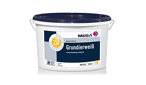 Mega, Grundierweiß, Weiß pigmentierter Haftgrund, 12,5 l von Mega