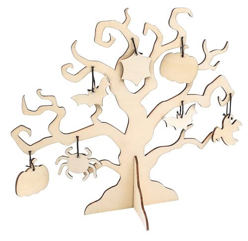 MegaCrea DIY Gruseliger Baum und Formen aus Holz für Halloween 2 von MegaCrea DIY