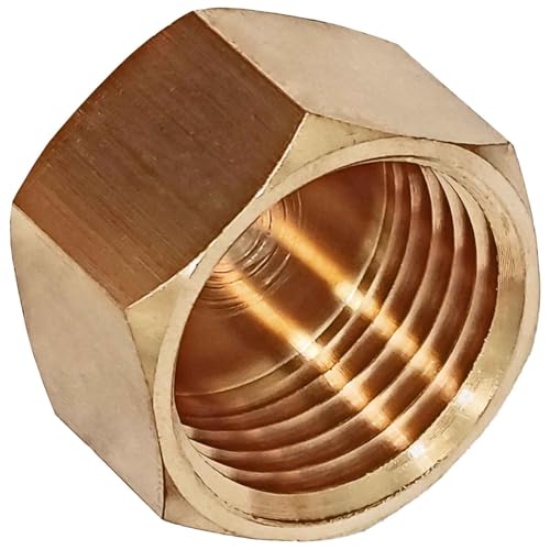 Kappe mit 1 Zoll Innengewinde - 1" IG Gewinde Schraub Fitting aus Messing Kappe mit 1 Zoll Innengewinde - 1" IG Gewinde Schraub Fitting aus Messing von MegaHaustechnik
