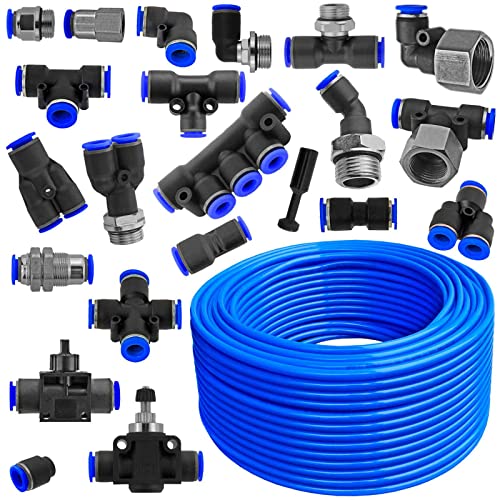 10mm Pneumatik Fittings alle 10er Steckverbinder Verschraubung Druckluft PU Schlauch > Y-Stück 10mm von MegaHaustechnik