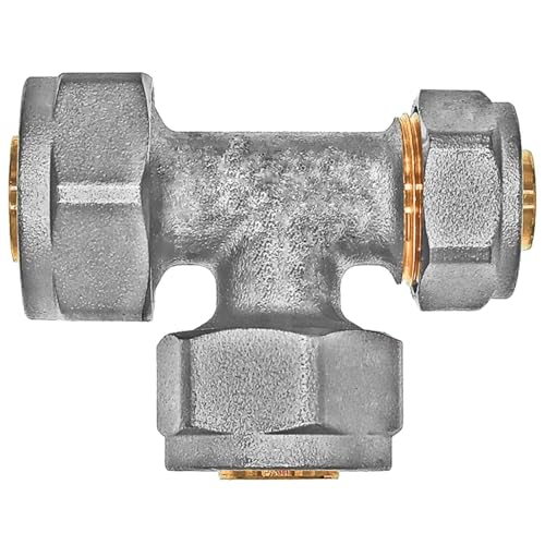 MegaHaustechnik Reduzier T Stück Mitten-Abgang reduziert für 20 x 16 x 16 mm Rohr Außendurchmesser Mehrschicht Aluminium Verbundrohr Schraub Fitting aus Messing mit Klemmring Verschraubung Reduzierung MegaHaustechnik Reduzier T Stück Mitten-Abgang reduziert für 20 x 16 x 16 mm Rohr Außendurchmesser Mehrschicht Aluminium Verbundrohr Schraub Fitting aus Messing mit Klemmring Verschraubung Reduzierung von MegaHaustechnik
