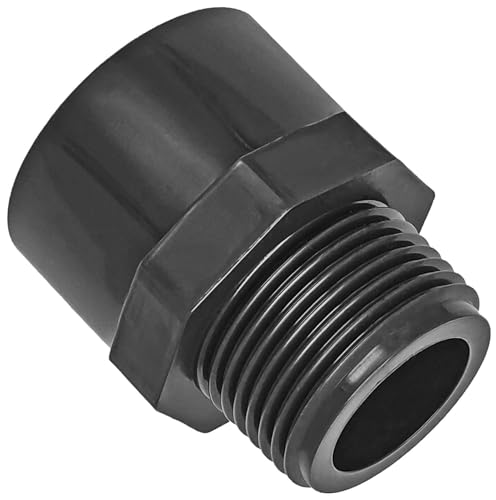 Klebe Fitting aus Kunststoff PP PE PVC U - Übergang auf Rohr-Aussengewinde für Rohr Außendurchmesser 25mm auf 3/4" Rohr Zoll Außengewinde AG von MegaHaustechnik