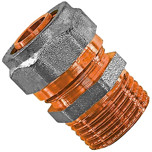32 mm Qualitäts Schraubfitting > Übergang auf 1 Zoll Außengewinde | Für Aluminium-Mehrschichtverbundrohr 32,0 x 3,0 Durchmesser x Wandstärke von MegaHaustechnik