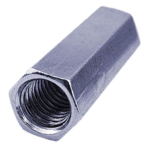 5 Stück QUALITÄTS VERBINDUNGSMUTTER | Stahl(verzinkt) | Sechskant | Größe M16 x Länge 48mm von MegaHaustechnik